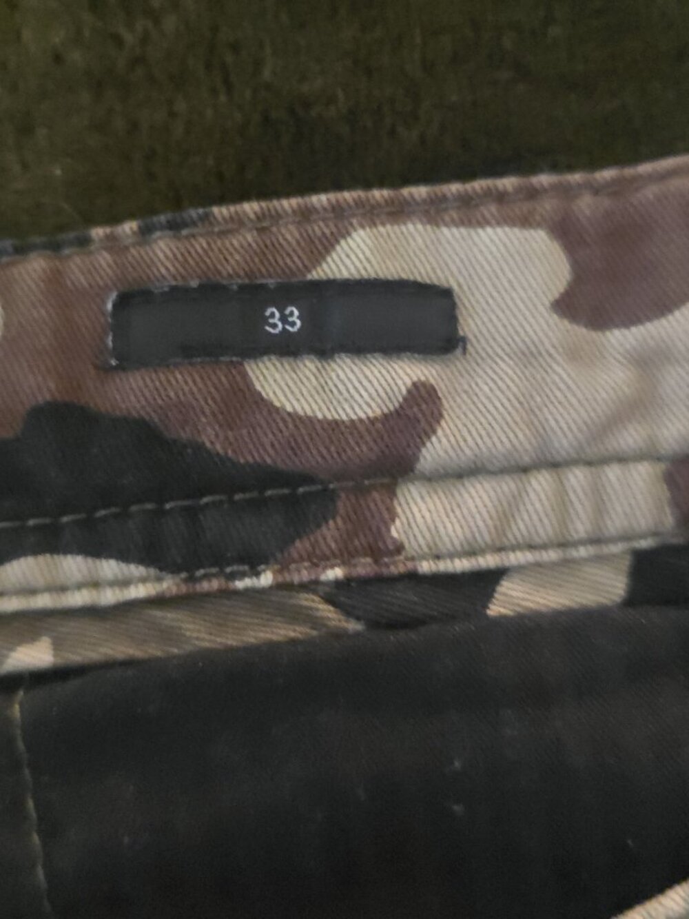 Volcom March Cargo Pants Camo Mens Size 33 Relaxed Straight Cotton - Picture 3 of 9